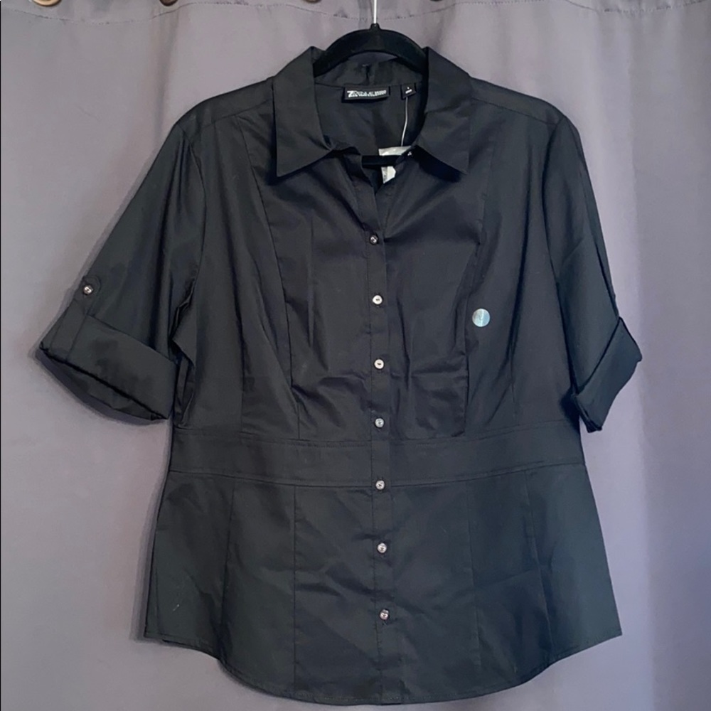 Black button up shirt